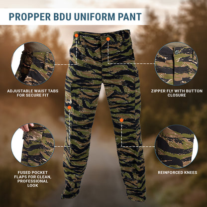 Propper Men's Uniform BDU Trouser - Ripstop - Asian Tiger Stripe