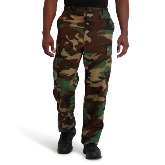 Propper Men's BDU Trouser Button Fly - 100% Cotton Ripstop - Woodland