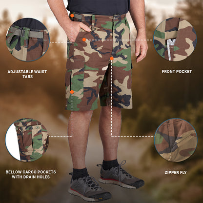 Propper Men's BDU 2.0 Cargo Shorts - Woodland