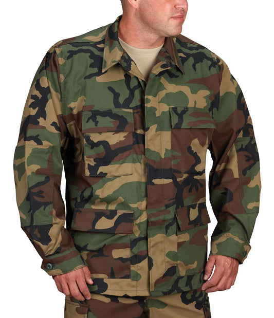 Propper BDU Coat - 100% Cotton Ripstop - Woodland