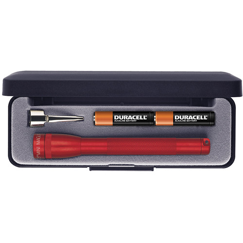 Sp22 Mini Maglite 2 Aaa-cell Led Flashlight W/ Pocket Clip