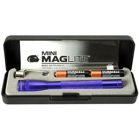 Sp22 Mini Maglite 2 Aaa-cell Led Flashlight W/ Pocket Clip