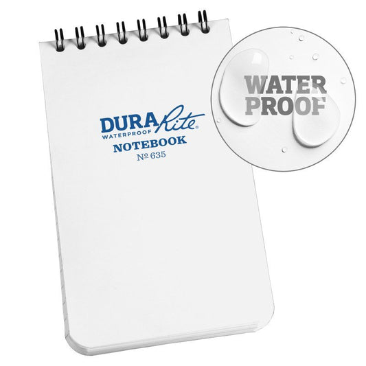 Waterproof Durarite Top Spiral Notebook - 3 X 5