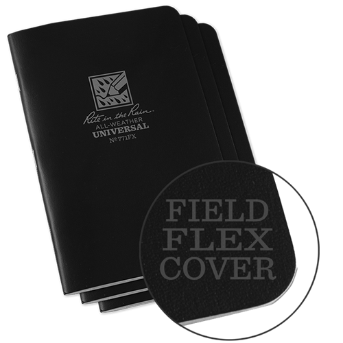 Field-flex Universal Stapled Notebook 4.625 X 7 - 3 Pack
