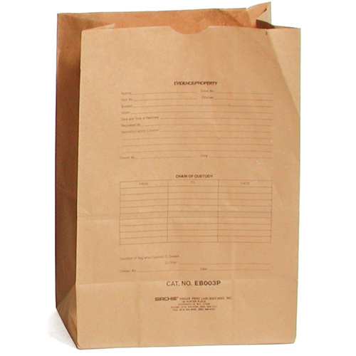 Preprinted Kraft Evidence Bags (set Of 100)