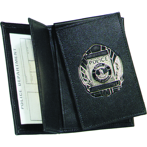 Side Open Double Id Flip-out Recessed Badge Case - Dress