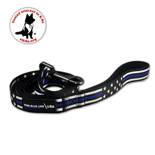 Dog Leash, Thin Red Line Stars & Stripes