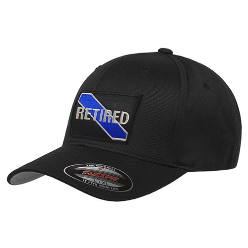 FlexFit Hat - Thin Silver Line Flag