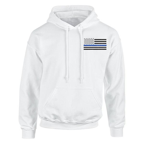 Hoodie - Thin Blue Line American Flag