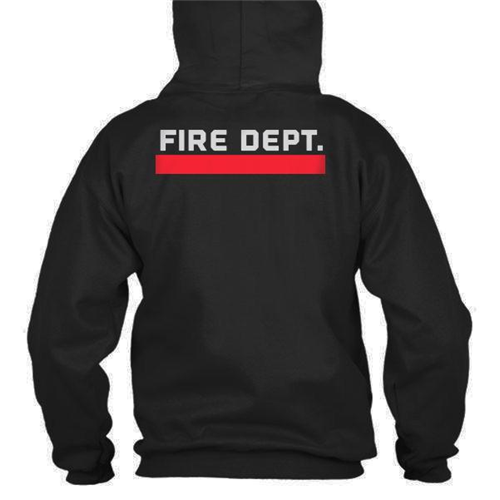 Hoodie - Thin Red Line Flag - Fire Department