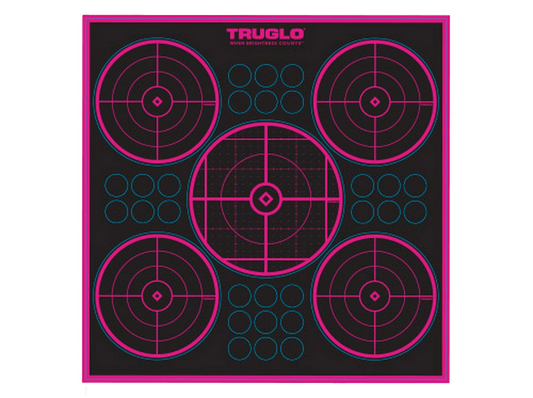 Target Pink 5-bull 12'' X 12'' - 6 Pack