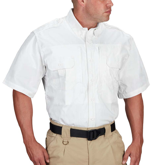 Propper® Men's Short Sleeve Tactical Shirt – Poplin White